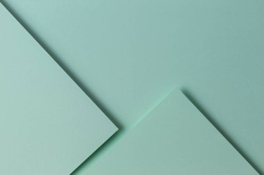 Abstract monochrome creative paper texture background. Minimal geometric shapes and lines in light green color