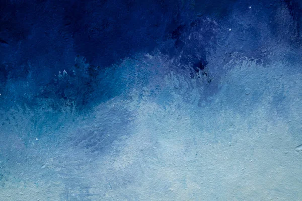 Abstract blauw en wit geschilderde muur textuur achtergrond buiten — Stockfoto