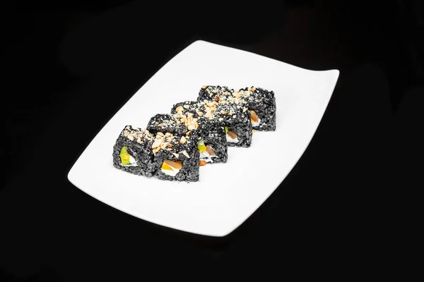Sushi rullar set Black Samurai — Stockfoto