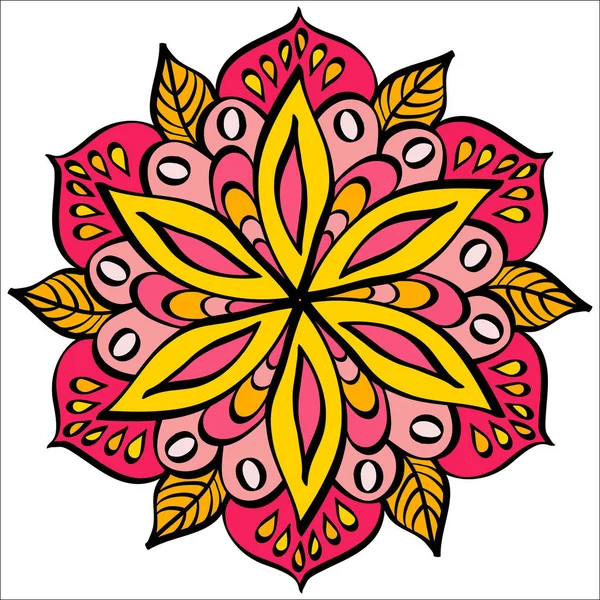 Mandala. Elementi decorativi etnici . — Vettoriale Stock