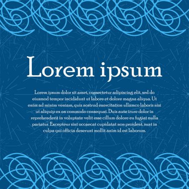 Soyut kartlarla için şablon desen dalgalar.