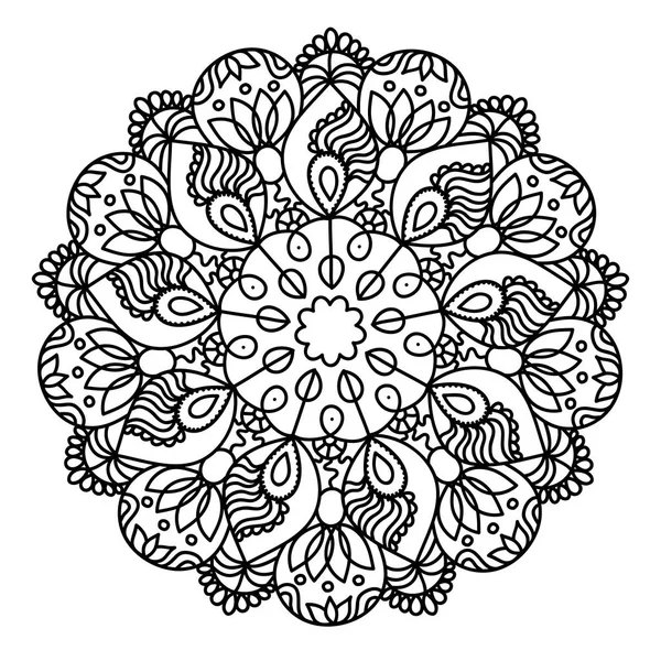 Монохромный круговой дизайн . — стоковый вектор