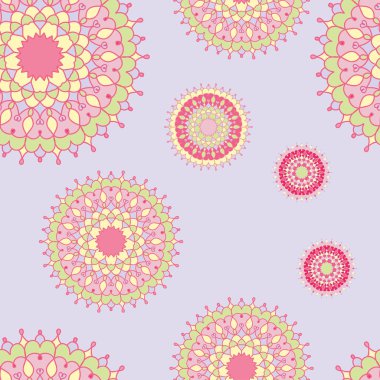 Antika arka plan pastel tonları ile süsleme mandala.