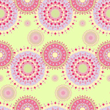 Antika arka plan pastel tonları ile süsleme mandala.