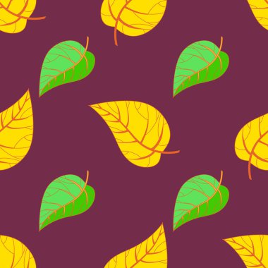 Kusursuz sonbahar yaprakları deseni.