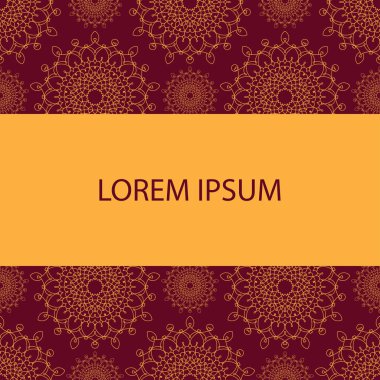 Dekoratif Öğe sınırı. soyut davetiye.