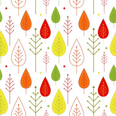 Dikişsiz sonbahar sebze desen