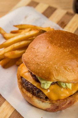 hamburguer esnaf tablo ahşap