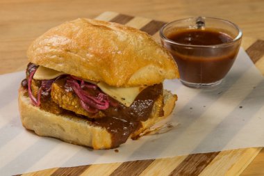 hamburguer esnaf tablo ahşap