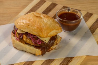 hamburguer esnaf tablo ahşap