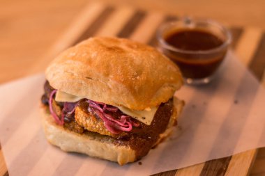 hamburguer esnaf tablo ahşap