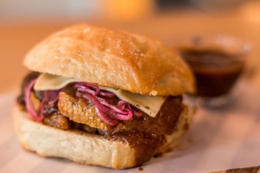 hamburguer esnaf tablo ahşap