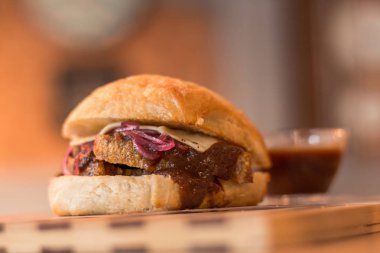 hamburguer esnaf tablo ahşap