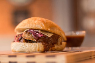 hamburguer esnaf tablo ahşap