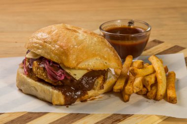 hamburguer esnaf tablo ahşap