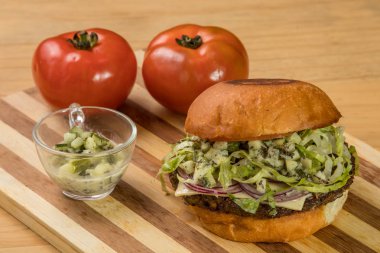 hamburguer esnaf tablo ahşap