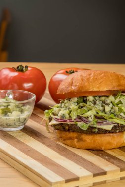 hamburguer esnaf tablo ahşap