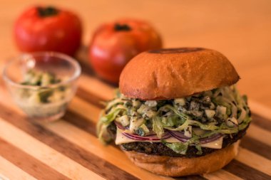 hamburguer esnaf tablo ahşap