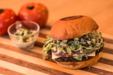 hamburguer esnaf tablo ahşap