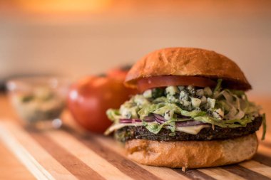 hamburguer esnaf tablo ahşap