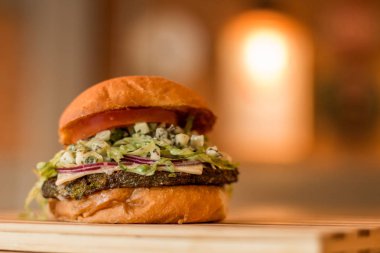 hamburguer esnaf tablo ahşap