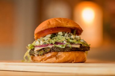 hamburguer esnaf tablo ahşap