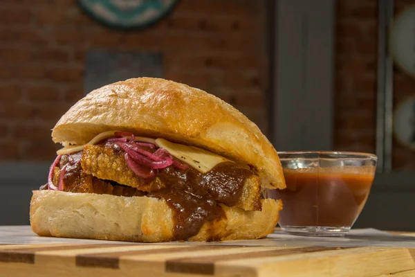 hamburguer esnaf tablo ahşap