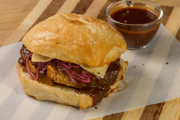 hamburguer esnaf tablo ahşap