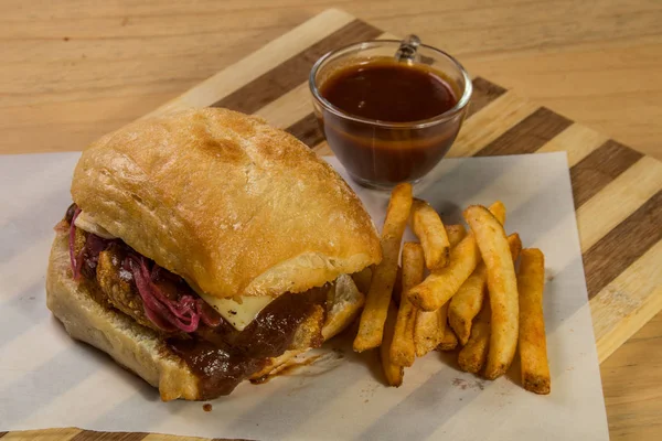 hamburguer esnaf tablo ahşap