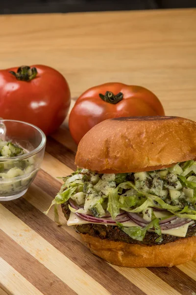 hamburguer esnaf tablo ahşap