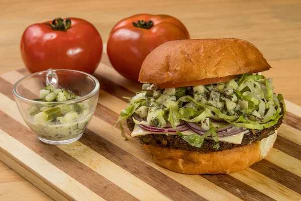 hamburguer esnaf tablo ahşap