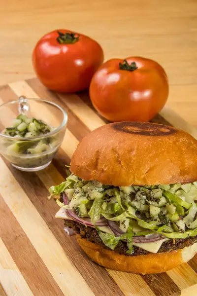 hamburguer esnaf tablo ahşap