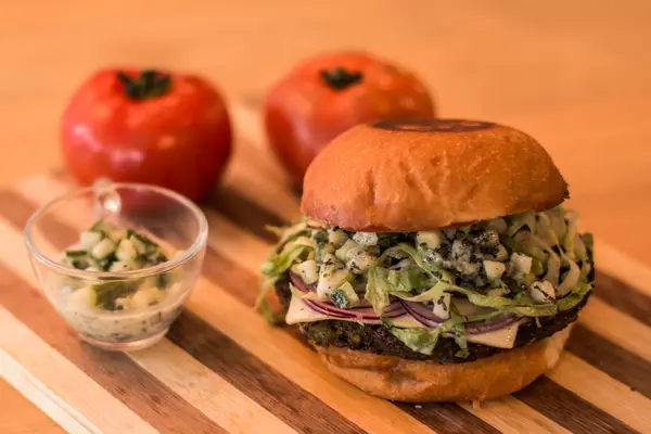 hamburguer esnaf tablo ahşap