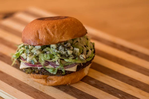 hamburguer esnaf tablo ahşap