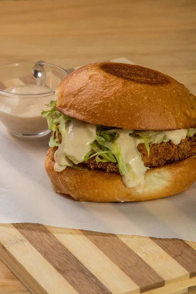 hamburguer esnaf tablo ahşap