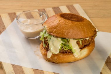 hamburguer esnaf tablo ahşap