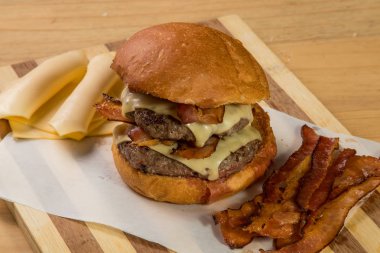 hamburguer esnaf tablo ahşap