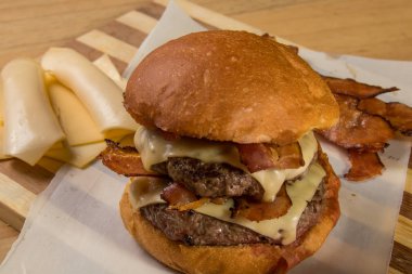 hamburguer esnaf tablo ahşap