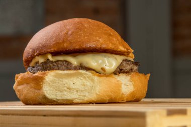 hamburguer esnaf tablo ahşap