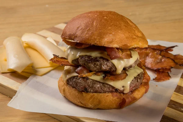 hamburguer esnaf tablo ahşap