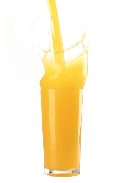 Spritzer Orangensaft — Stockfoto