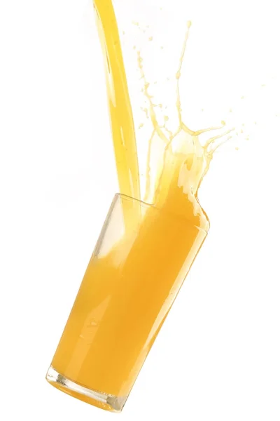 Spritzer Orangensaft — Stockfoto