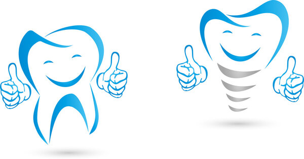 Зуб руками, имплант руками, смех
