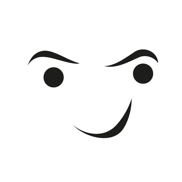 Cara, sorriso, logotipo, pessoa —  Vetores de Stock