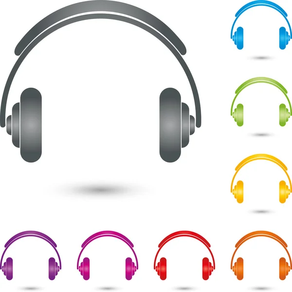 Headphones, Music, Sound, Audio — Stock Vector