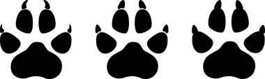 Köpek pençeleri koleksiyonu, köpekler, çıkartma etiket