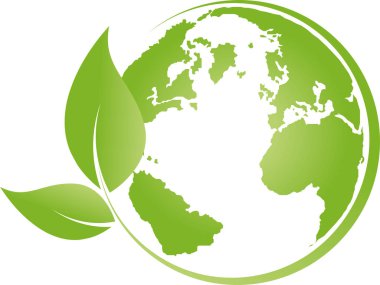 Earth, leaves, globe, World globe, recycling, logo clipart
