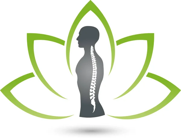Ortopedi, fizik tedavi, omurga, naturopath, logo