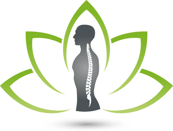 Orthopedics, physiotherapy, spine, naturopath, logo