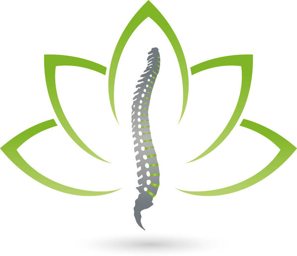 Orthopedics, physiotherapy, spine, naturopath, logo